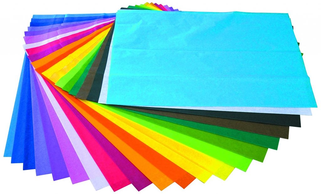 papel de seda surtido variado de colores