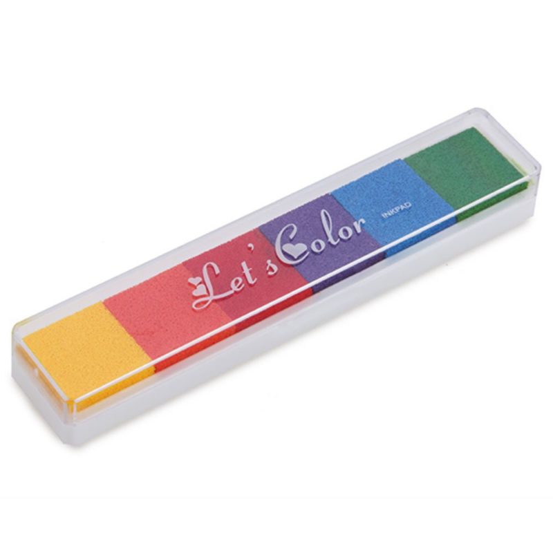 almohadillas de tintas de colores para sellos de estampacion