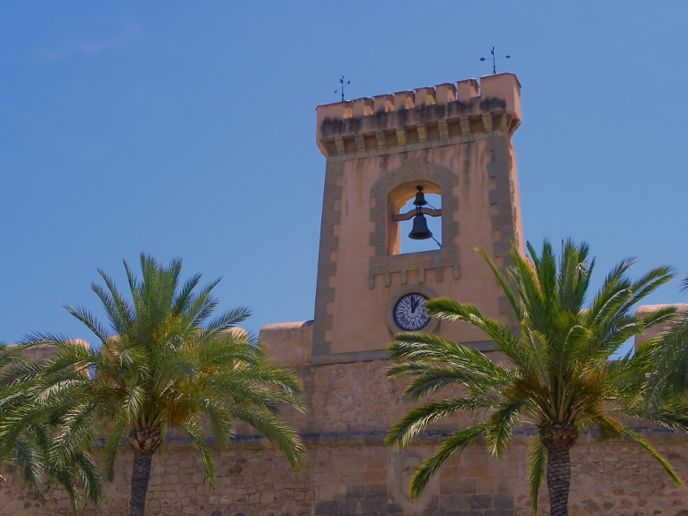 reloj del castillo fortaleza de santa pola