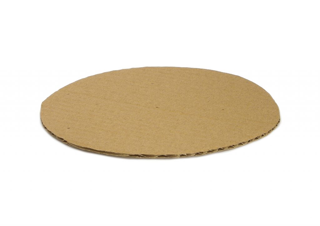 plancha de cartón circular para hacer base del centro de mesa de navidad