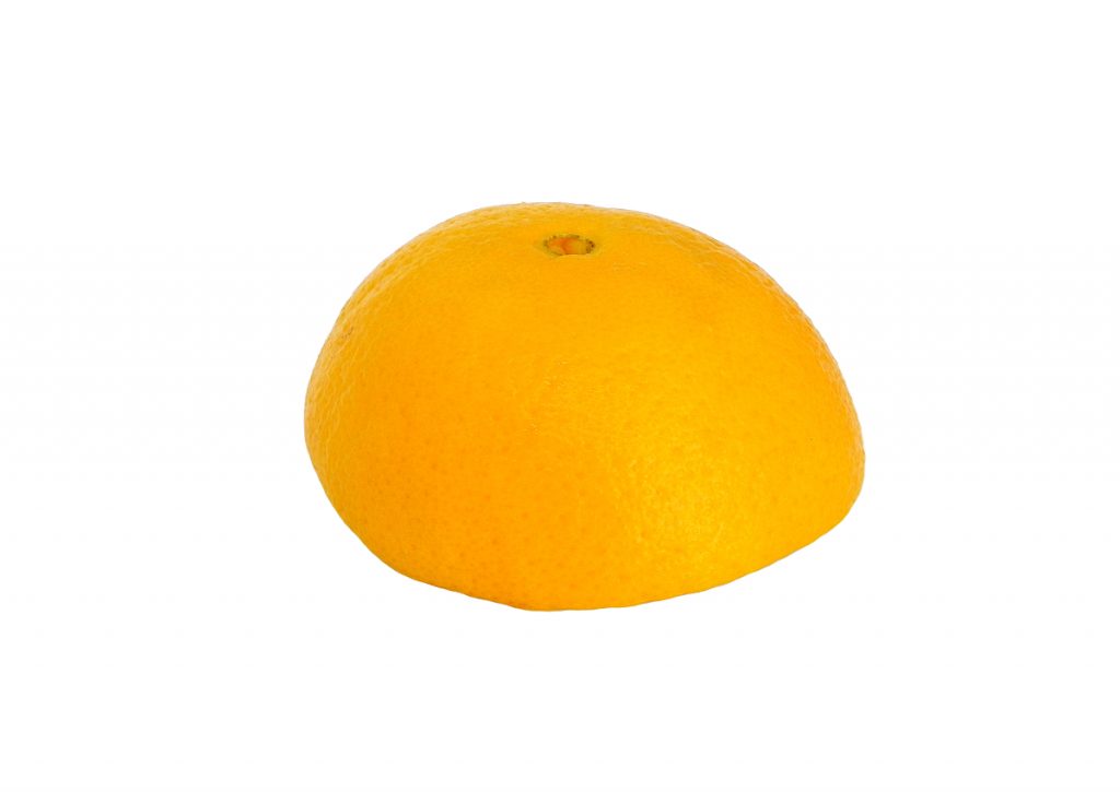 media cascara de naranja para hacer adorno aromatico