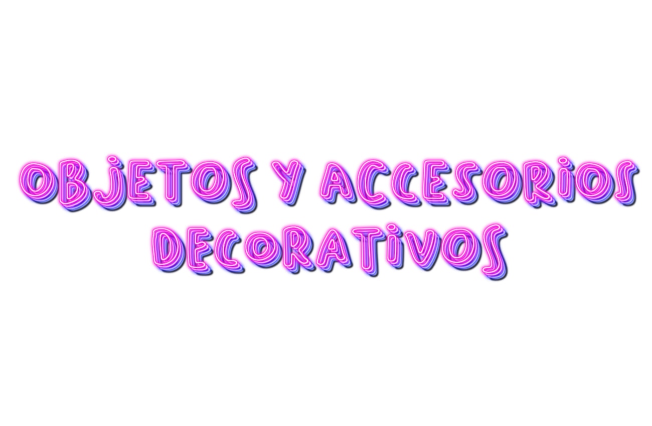 objetos y accesorios decorativos