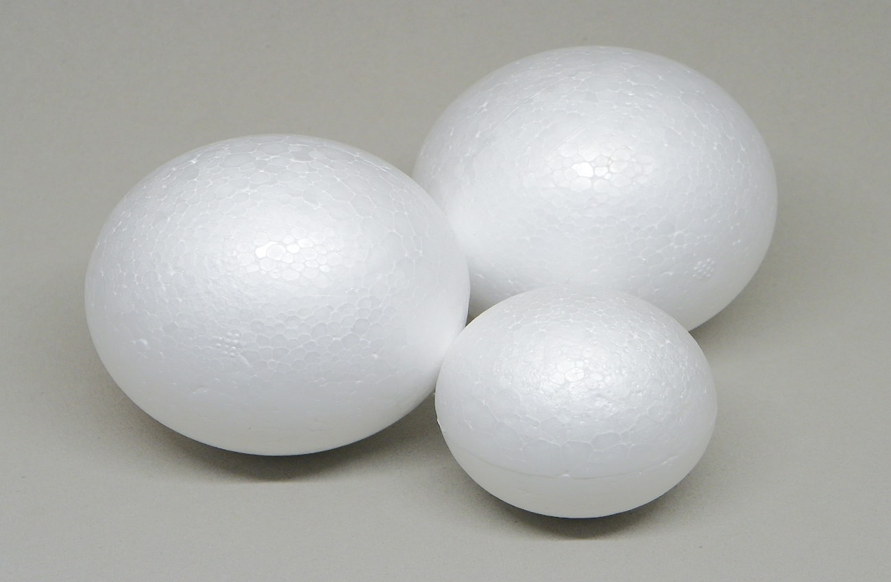bolas de poliestireno de 50 y 70 mm