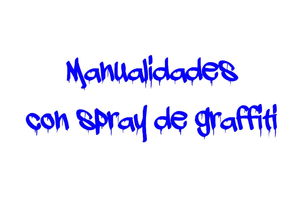 manualidades con spray de graffiti