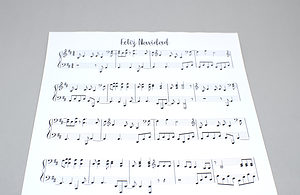 partitura cancion feliz navidad