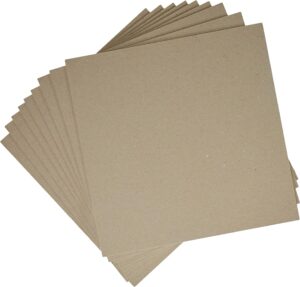 pack de 25 planchas de carton prensado de 2 mm y 12 x 12