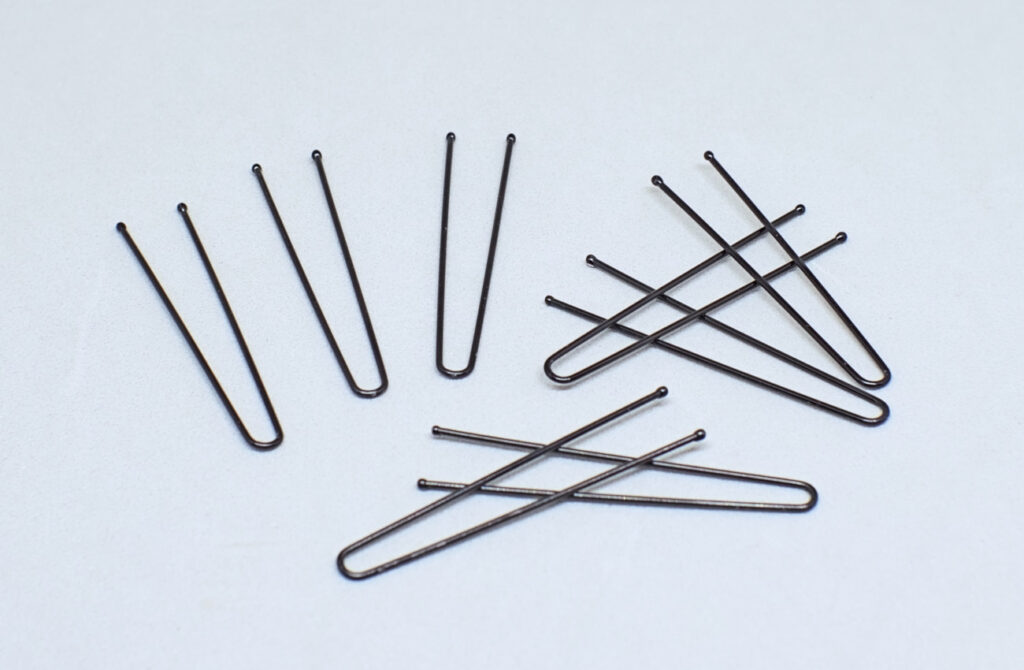 horquillas para el pelo de metal en negro