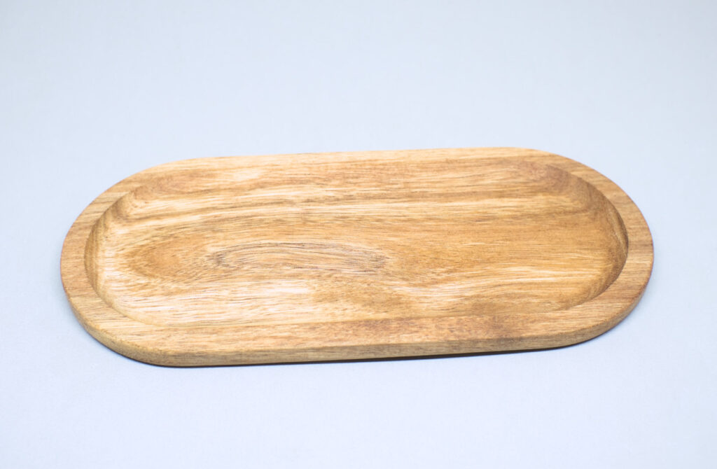 bandeja de madera de acacia 22 x 10 cm